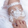 JWICOS Bride Wedding Lace Garters White Bridal Garter Brides Floral