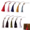 AIYVELU Pack of 10 Tassel Pendants, Silky Soft Colourful Tassels,