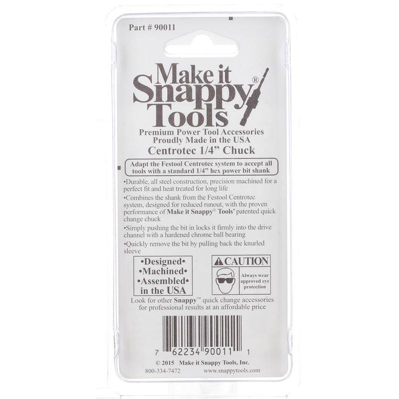 Make it Snappy Tools 1/4 Inch Hex Quick Change Chuck