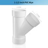 LESSO 1-1/2" PVC Wye, WYE DWV for All Hub Solvent-Weld