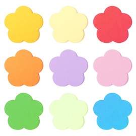 Pack of 108 Flowers, Handcut, 4 Inch Flower Modelling Paper Cut-Outs, Flowers, Paper, Colourful Paper, Presentation Case, Suitable for Pin Board, Wall Decoration, Office Material, DIY Party Decoration