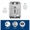 GE 2 Slice Stainless Steel Toaster, Extra Wide Slots for