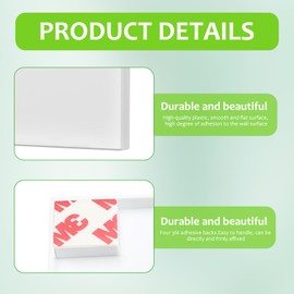 Pack of 2 Blank Cover Socket, Blind Cover, Light Switch, Blind Cover, Double Blank Plate, White Blank Cover, Flush-Mounted, Without Frame, for Unused Sockets or Switches