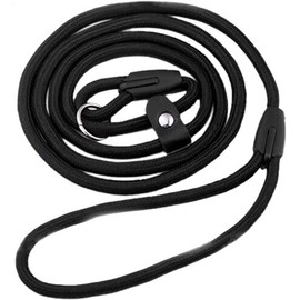 Black Dog Leash Pet Nylon Rope Training Leash Slip Lead Strap Adjustable Traction Collar Outside Pets Dog Training Nylon Rope Long Leash for Dogs Leash