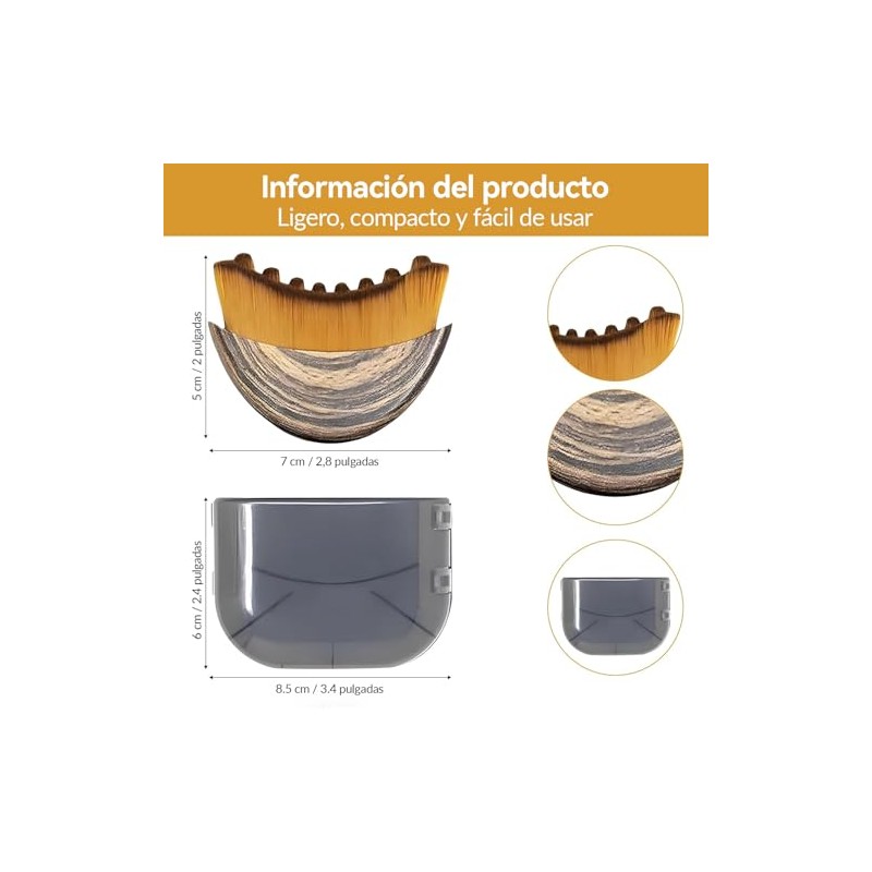 Cepillos Faciales Para Drenaje Linfático - Diseño Ergonómico Suaves Y