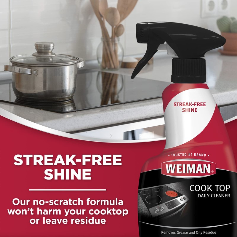 Weiman Stainless Steel Cleaner & Cooktop Daily Cleaner - 12