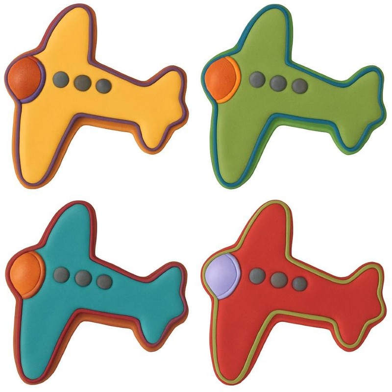 1 Dozen/12 Count Mini Airplane 1.5 Inch Cookie Cutters from