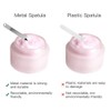 4 Pack Metal Makeup Spatula, Mini Spoon, Beauty Scoop for