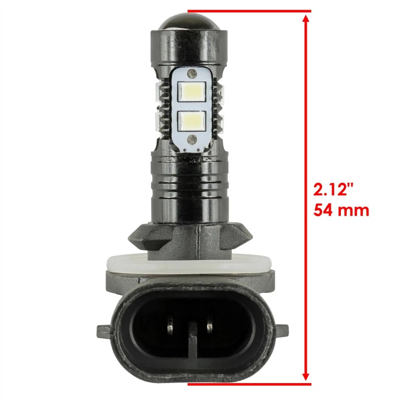 Caltric 2 Headlight LED Bulbs fits Polaris Ranger Crew 700