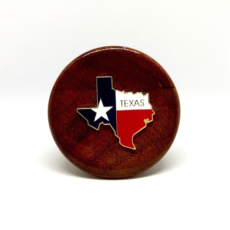 Texas Wine Stopper Exotic Rosewood Custom State of Texas Bottle