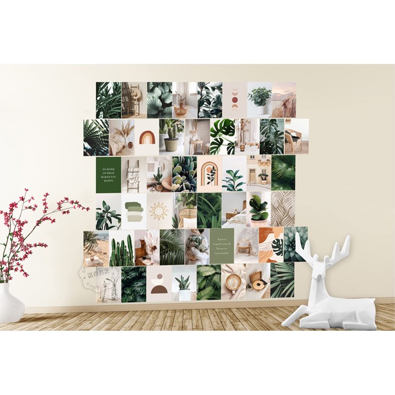 Anguxer 50 Pieces Wall Collage Kit Aesthetic, Aesthetic Postcards, Aesthetic