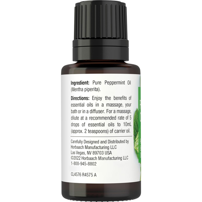 Horbäach Peppermint Essential Oil | .51 fl oz (15mL) |