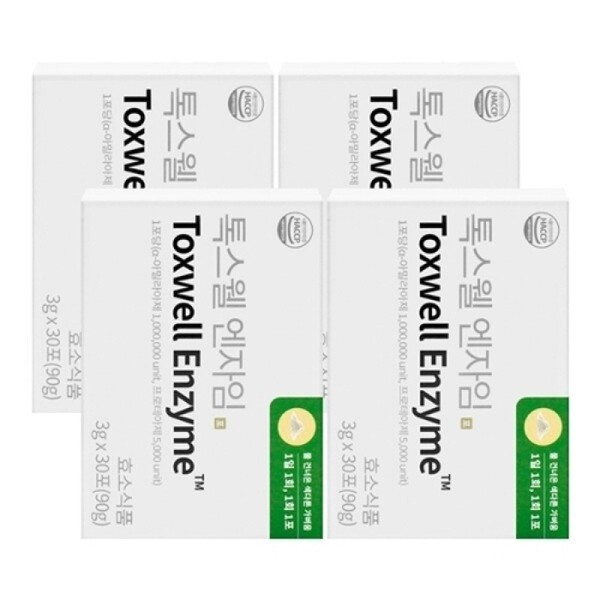 Toxwell Enzym 30 Po X4 Box / 톡스웰 엔자임 30포X4박스