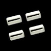 Aliotech 4pcs Rubber Leather Watch Band Strap Loops Black Silicone
