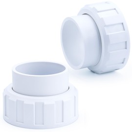 Duodyeo Salt Cell 2" Union 2 Pack Replacement for Hayward Salt Chlorine Generators GLX-Cell-Union 2-Inch PVC Pool Pump Union Fittings for AquaRite Turbo Cell Systems and Spa Pump Parts