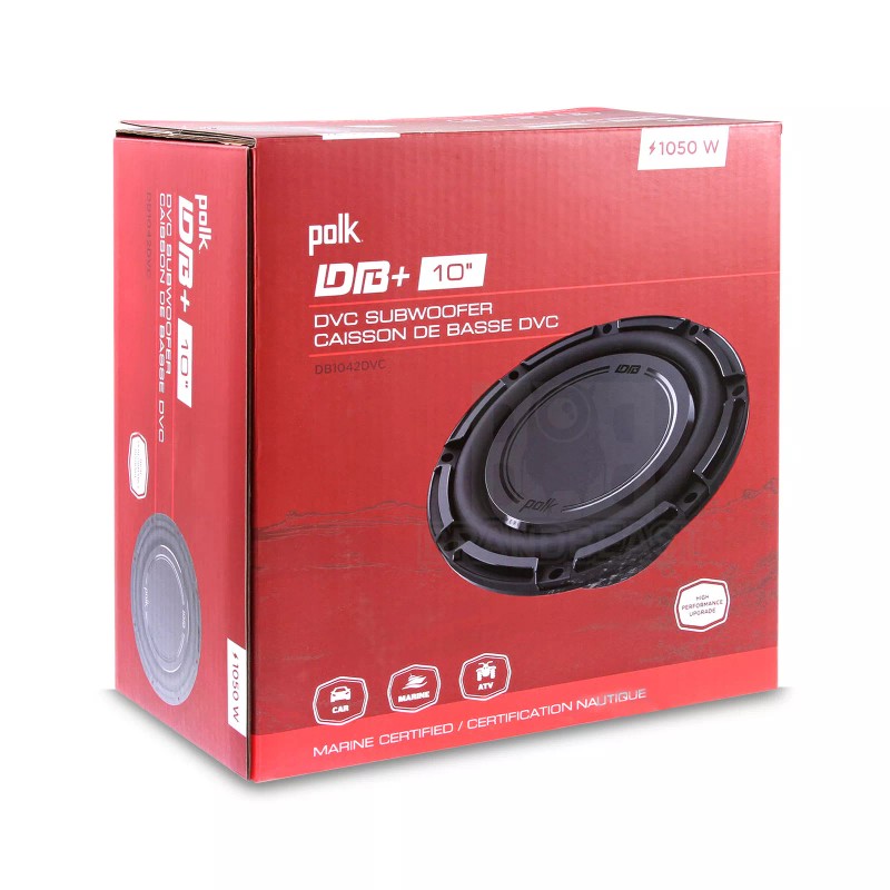 POLK DB1242DVC / DB+ 10" SUB WOOFER / DUAL COIL