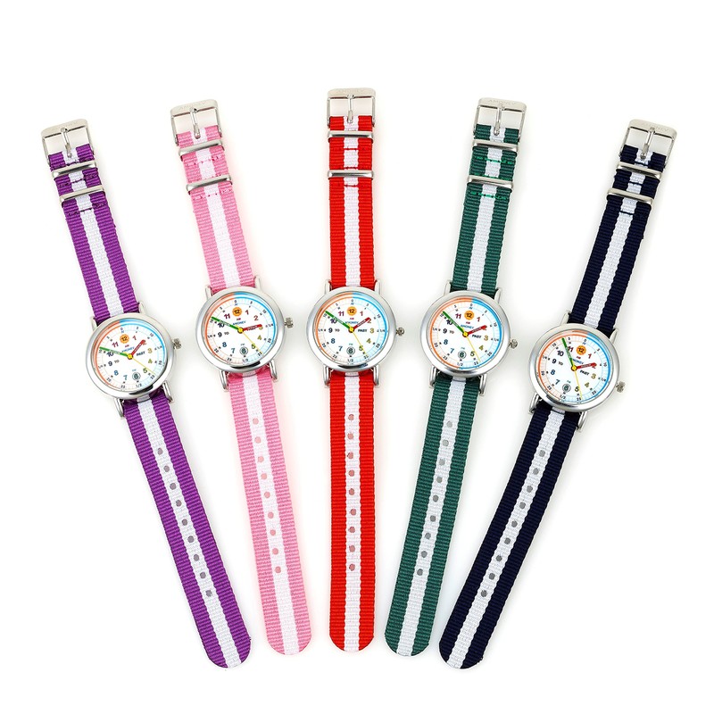 Amonev Time Teacher Watches (Red & White)