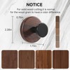 SEIUCAN Walnut Suction Cup Hooks - Waterproof No Drill Removable
