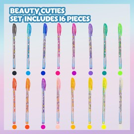 Sirena Set de 16 Plumas para Arte Corporal con Glitter