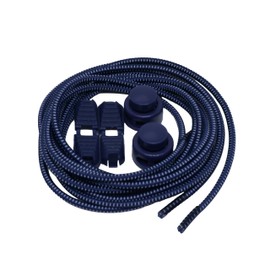 UBUYI 3 Pairs of Laces Without Tying Children and Adults, Laces Quick Release, Elastic Shoelaces, 120 cm Length, blue