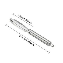 Rixotix Fish Scaler, Fish Scaler Stainless Steel Remover, Fish Scaler, Professional Fish Scaler Scraper, Fish Scraper, Kitchen Aid