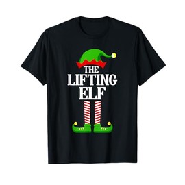 Lifting Elf Family Matching Group Funny Christmas T-Shirt