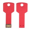 Red USB Flash Drive Aluminum Alloy Key Shape Memory U