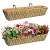 Karlliu 2 Pack 30 Inch Window Boxes Planters Railing Planter
