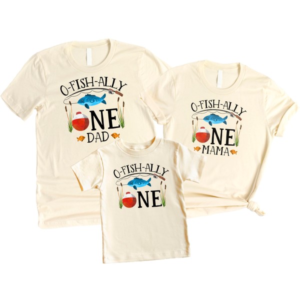 O-Fish-Ally One 1st Birthday Matching Family Outfits for Mom and