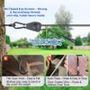 TooTaci 30ft Outdoor Clothesline Kit, 3/16" Black PVC Coated Wire
