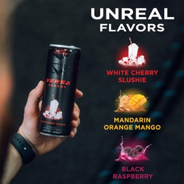 PEScience VERSA Energy, Variety Pack, Carbonated Sugar Free 125mg Caffeine Energy Drink, Case of 9