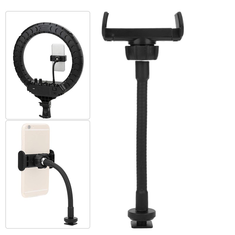 Portable Hose Phone Clip Smartphone Live Broadcast Clamp Holder Ring