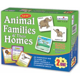 Creative Educational 2-in-1 Pre-School Animal Families and Their Homes Creative Games