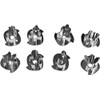 Ibili Linzer Cookie Set Christmas with 8 Cutters, Silver/Transparent/Red, 13