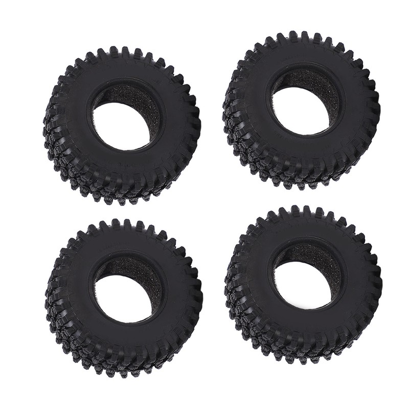 4PCS RC Wheel Tire Rubber Tyre 51mm Diameter for Axial