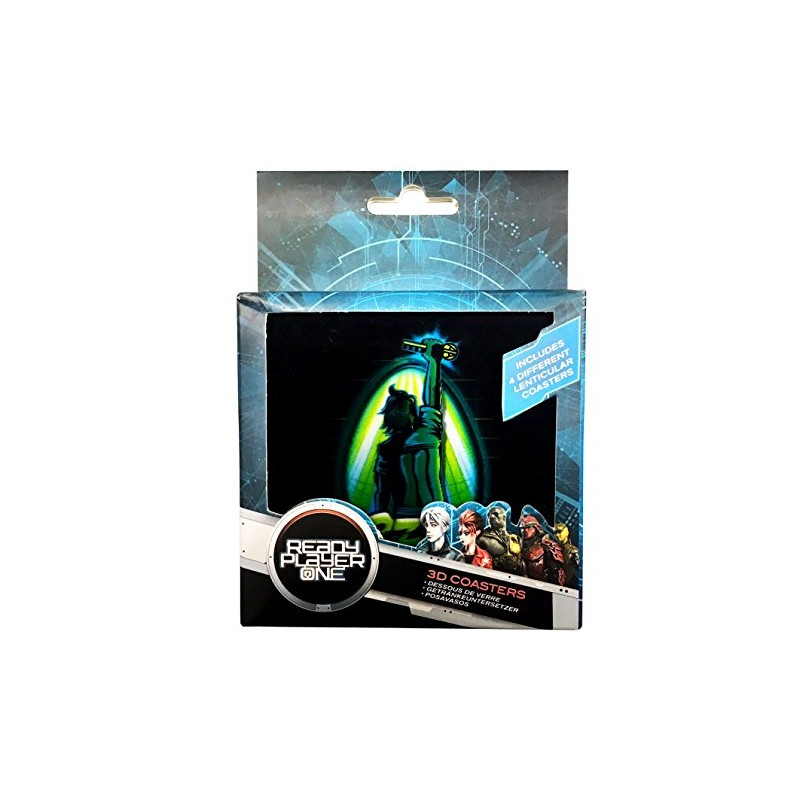 Ready Player One 3D Coasters, Papercard, Multi-Colour, 1 x 10