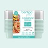 Bentgo 20-Piece Lightweight, Durable, Reusable BPA-Free 2-Compartment Containers - Microwave,