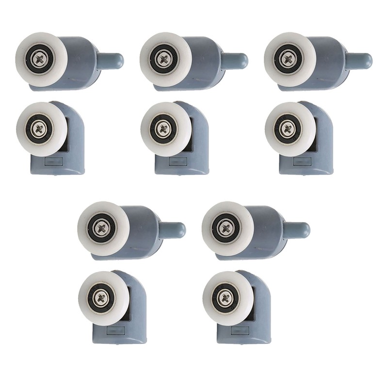 10pcs Shower Door Rollers Quiet Replacement Top Bottom Glass Door