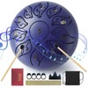 Steel Tongue Drum, 6 Inch 11 Notes Metal Hand Drums