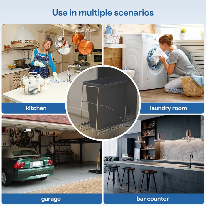 Pull Out Trash Can Under Cabinet & Under Sink -