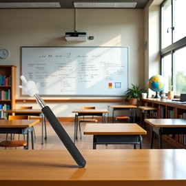 Black Telescopic Teachers Pointer,Metal Hand Retractable Pointer Extended Length,Stick for Classroom Handheld Presenter Whiteboard Pointer Presentation Products Office Presentation Pointers(21.6 Inch)