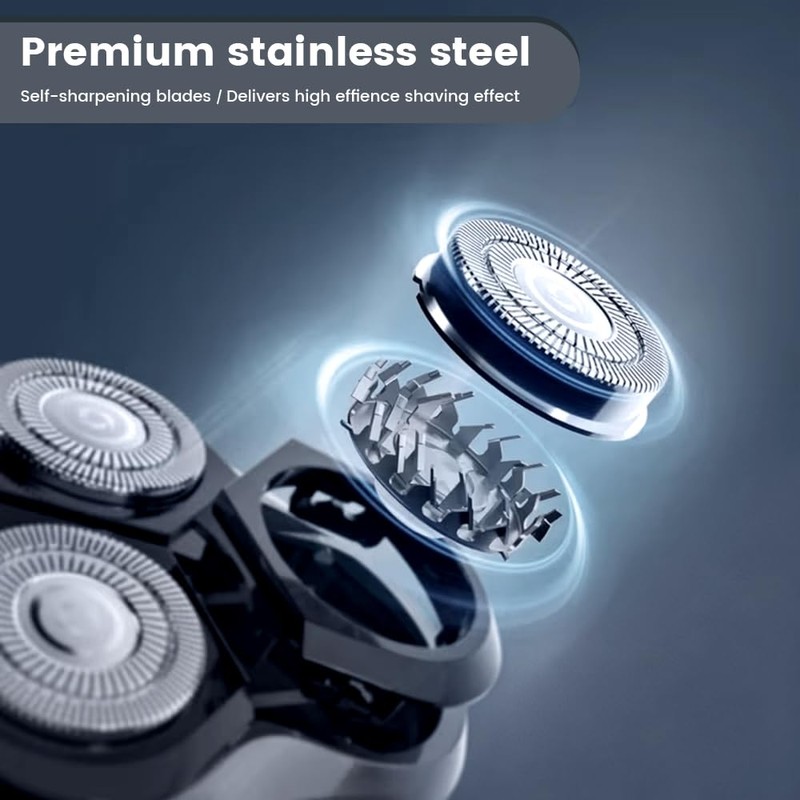 Dexmary 3-in-1 Electric Shavers for Men, LED Display, IPX7 Waterproof
