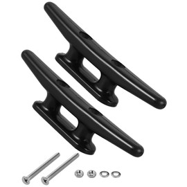 WUNZILO Set of 2 mooring cleats made of high-quality nylon, mooring clamp, boat lamp, plastic clamp, nylon cleat, boat lamp kayak, receipt cleat