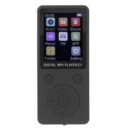 MP3 Player with Bluetooth, Portable Music Player with 1.8 Inch Screen and 16 GB Memory Card, MP4 MP3 Player with Noise Cancellation, Expands up to 128 GB (Black)