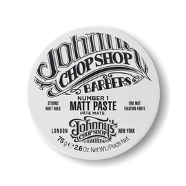 JOHNNY’S CHOP SHOP #1 Men's Hair Styling Matte Paste Pro-Quality Strong Hold, Lasting Texture, Natural Look Soybean Oil Protection & Hydration 2.6 oz