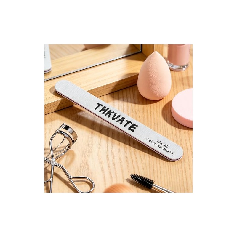 Lima de uñas, 20 unidades, profesional, reutilizable, grano 100/180, de
