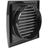 Repa Market 6 Inch Black Dryer Vent Hood/Duct Cover for