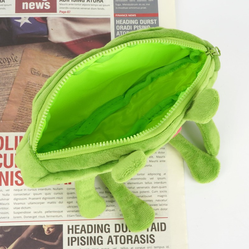 Minache Plush Animal Stationery Pouch Women Cute Dog/Dinosaur Plush Pencil