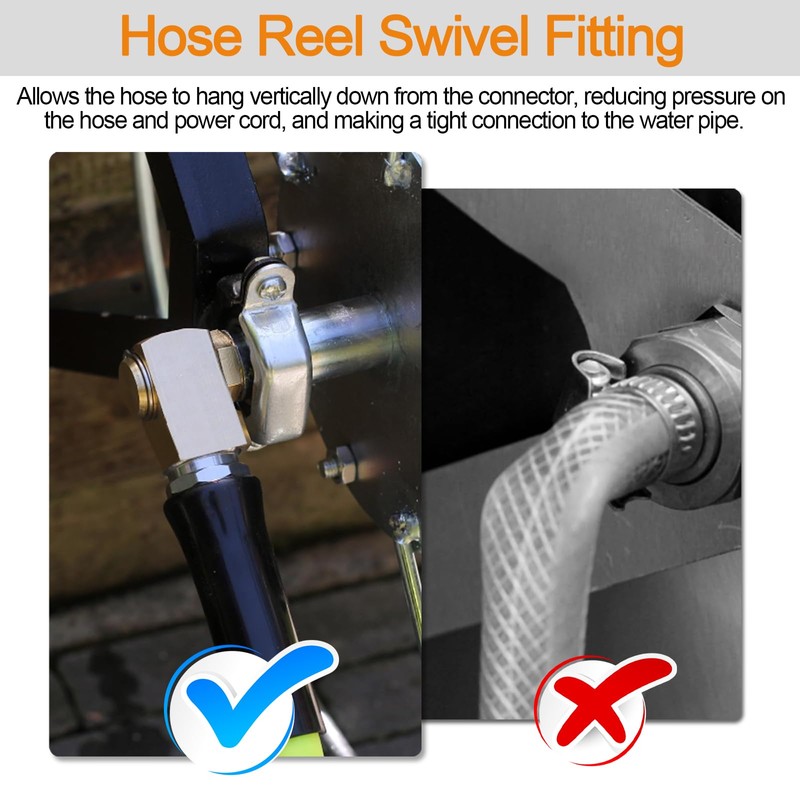 50310 Air Hose Swivel Connector Fits Most Side Winder Air