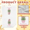 SPBL&L Pink Chinoiserie Christmas Kitchen Towels, Pink Bow Coquette Christmas